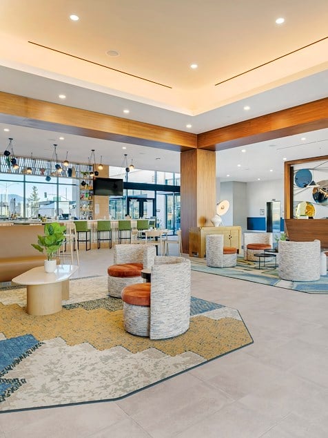 Lobby at Cambria Hotel Burbank in California